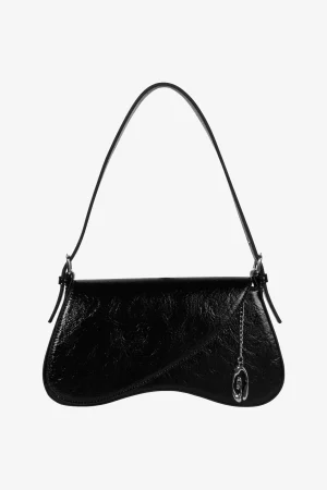 Skye Bag Cracked Black - GLYNIT