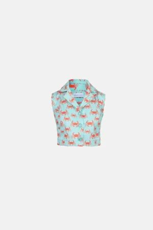 CARANJUEJO DENIM VEST - STEFANIA VAIDANI