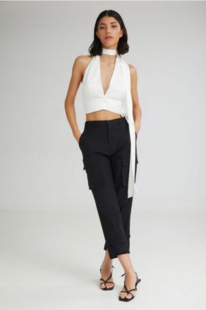 The Scoop Cargo Pants Black - 4Tailors