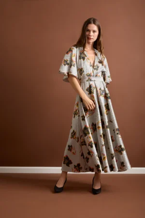 JENNY RETRO SATIN DRESS - EAFTÈ