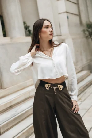 "Keepshake" leather belt - Individual Art Leather