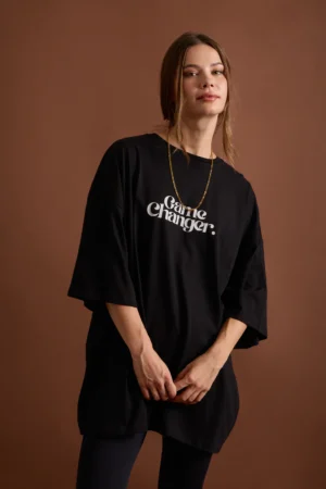 Gamechanger Black Oversized T-Shirt - EAFTÉ