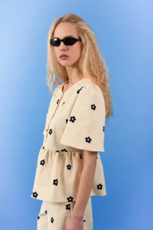 Daisy Gabardine Blouse - ARPYES