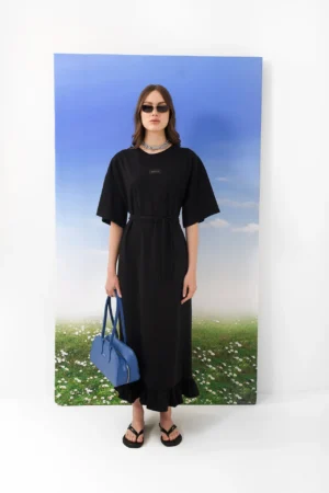 Easy Living Dress Black - SUNSETGO