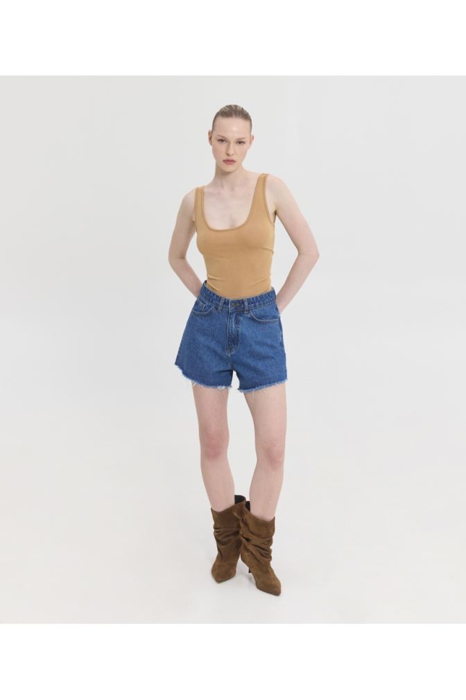 Alexa Denim Shorts - SUNSETGO