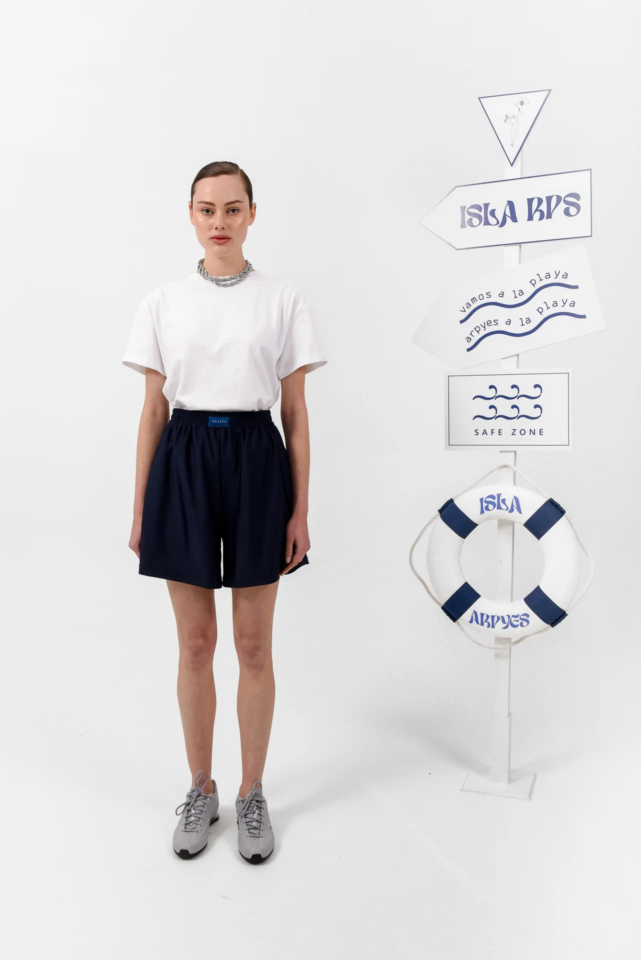 Peak Shorts Dark Blue - ARPYES