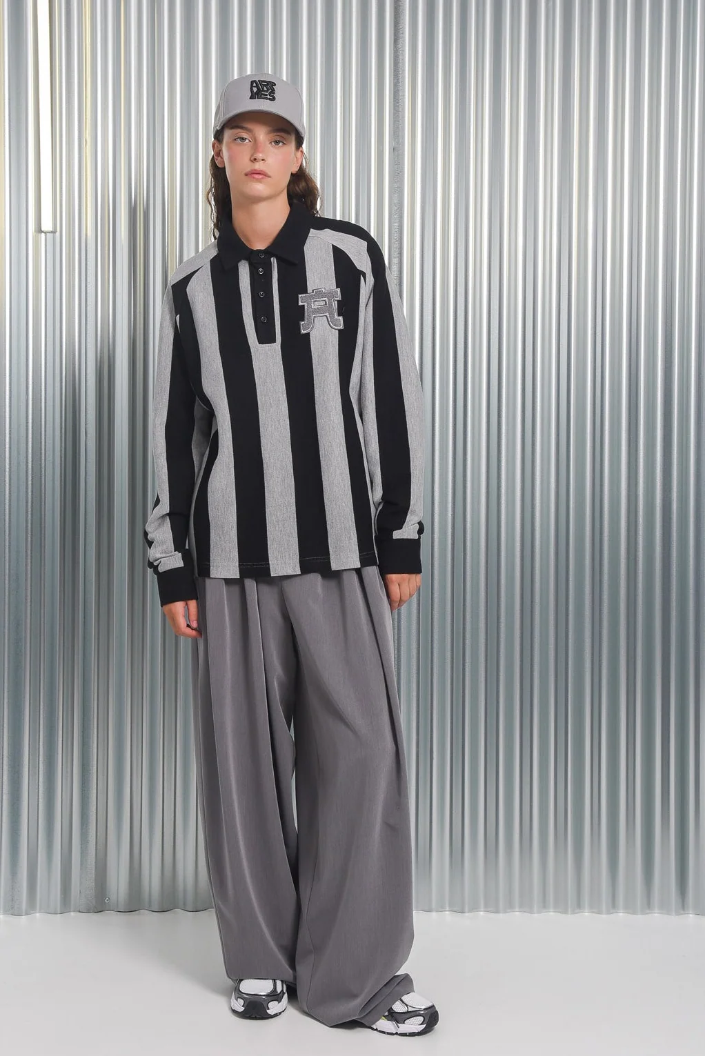 Yamata Polo Grey/Black - ARPYES