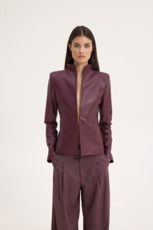 Gigi Leather Jacket - SUNSETGO