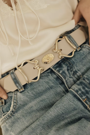 "Touch me" leather belt - Individual Art Leather