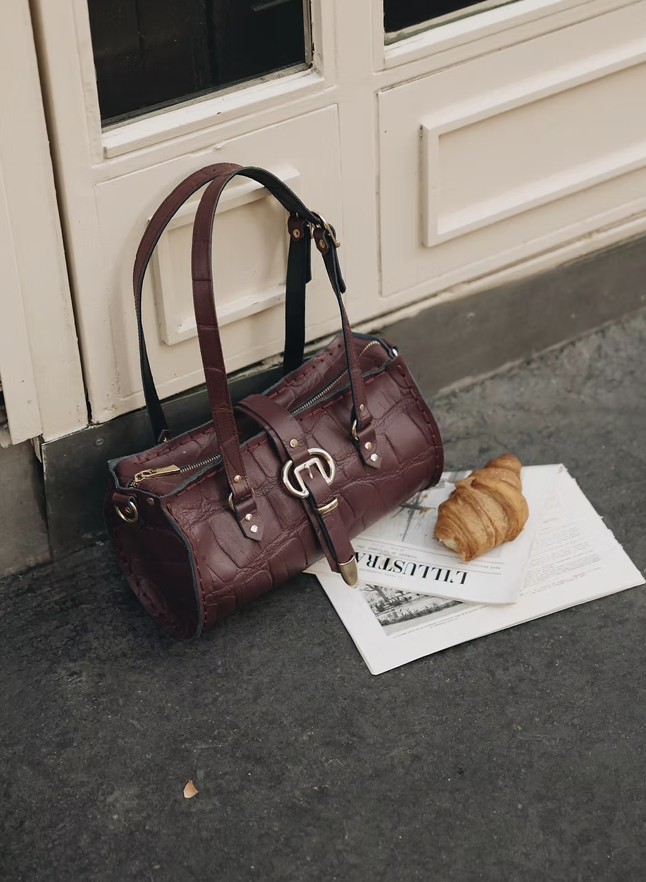 "Endlessly" barrel bag - Individual Art Leather - Image 2