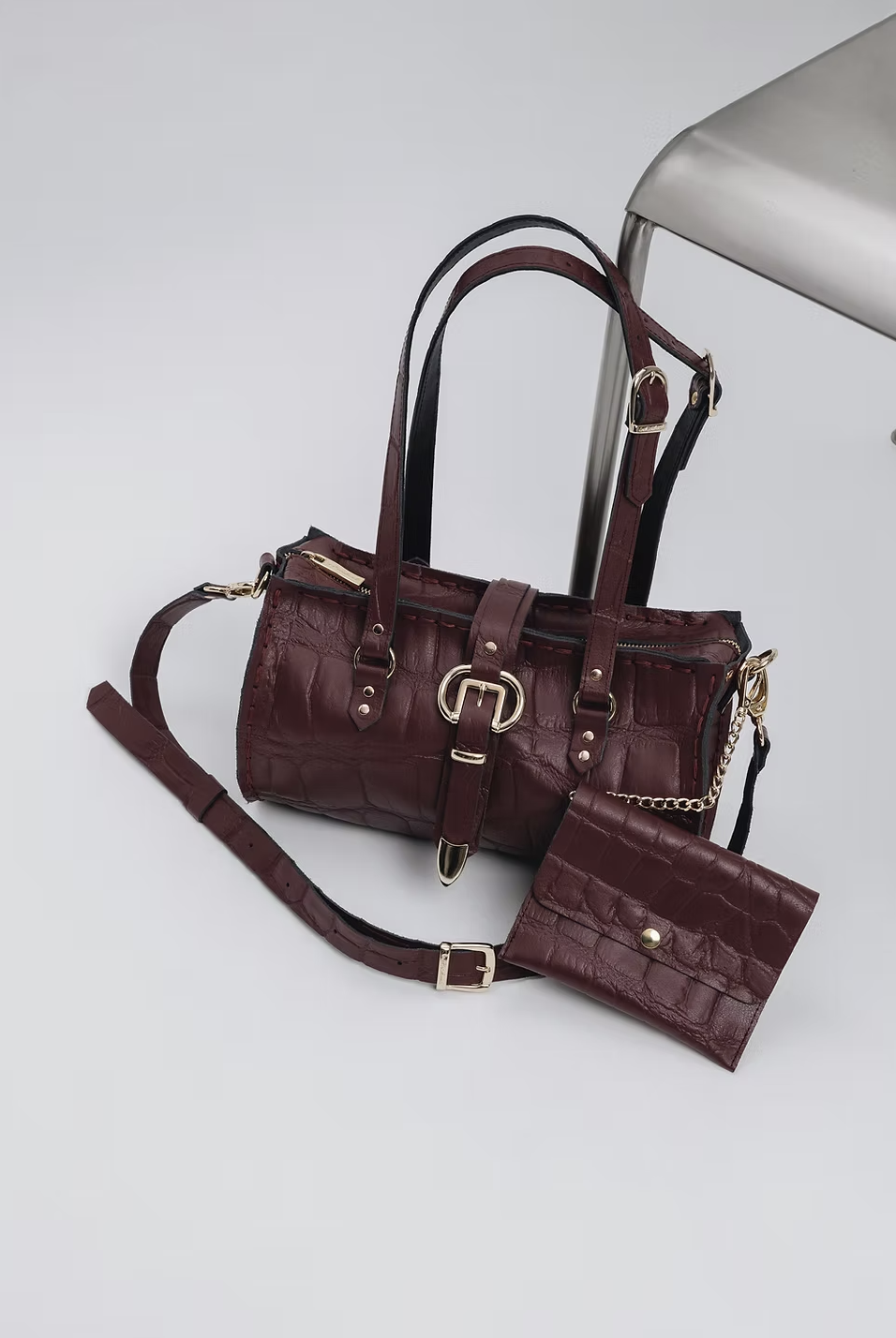 "Endlessly" barrel bag - Individual Art Leather - Image 3