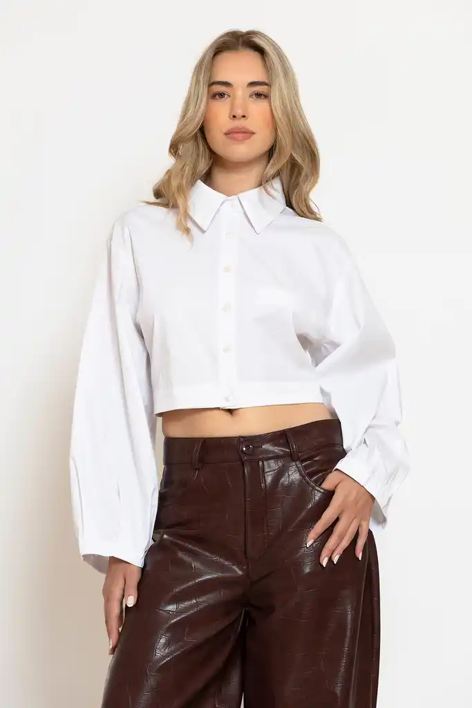 “KEIMILIO” Crop Shirt - Less Sonder Feeling - Image 3