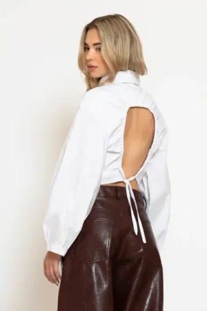 “KEIMILIO” Crop Shirt - Less Sonder Feeling