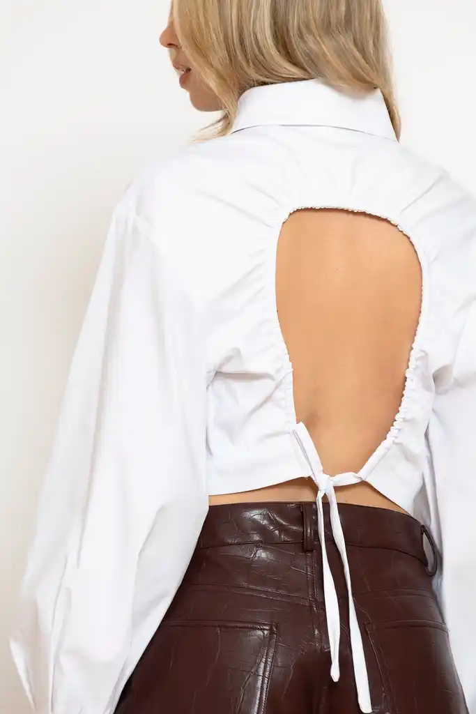 “KEIMILIO” Crop Shirt - Less Sonder Feeling - Image 2